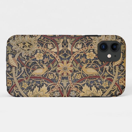 William Morris Textiel Patroon Iphone Case (Achterkant (horizontaal))