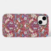 William Morris Textile Strawberry Thief Case-Mate iPhone Case (Achterkant (horizontaal))