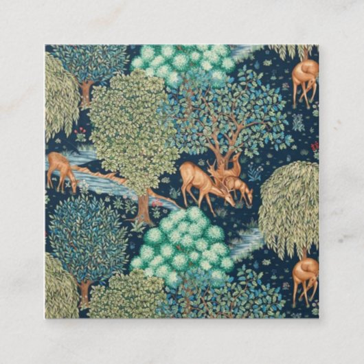 William Morris The Brook Vierkante Visitekaartje (Voorkant)