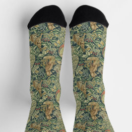 William Morris "The Forest" Wildlife Sokken
