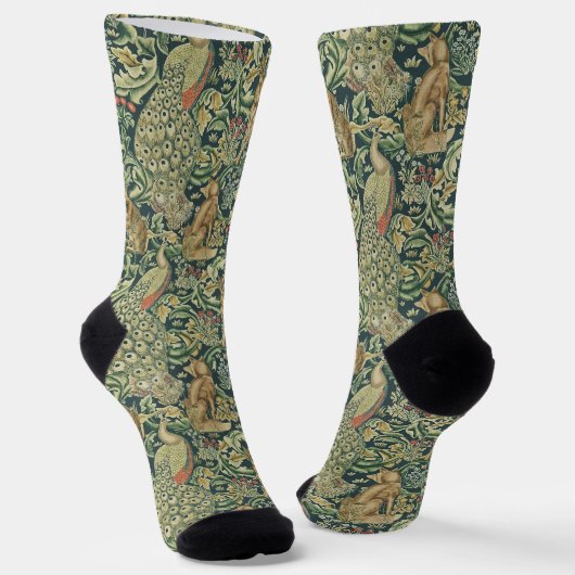 William Morris "The Forest" Wildlife Sokken (Gebogen)