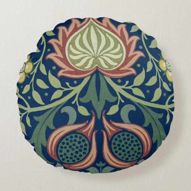 William Morris The Persian Cushions Rond Kussen (Voorkant)
