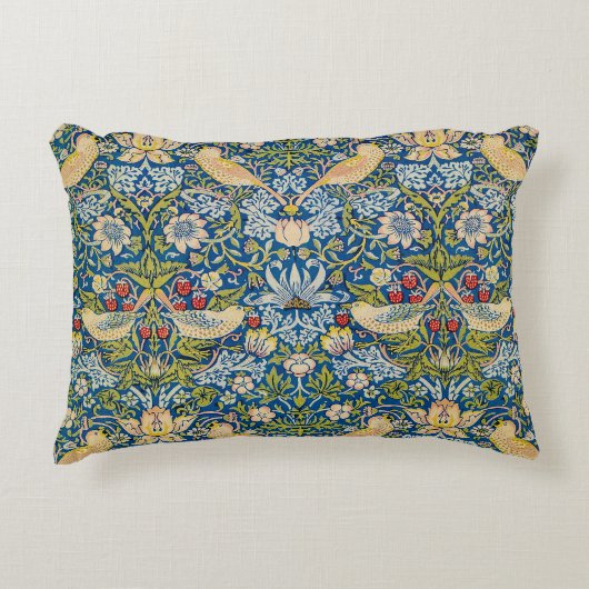 William Morris The Strawberry Thief Accent Kussen (Voorkant)