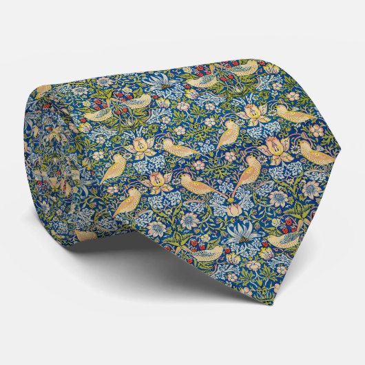 William Morris The Strawberry Thief Stropdas (Opgerold)