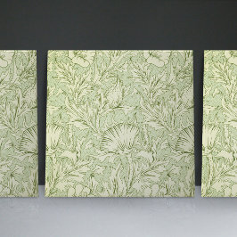 William Morris Thistle Art Nouveau Floral Pattern Tegeltje