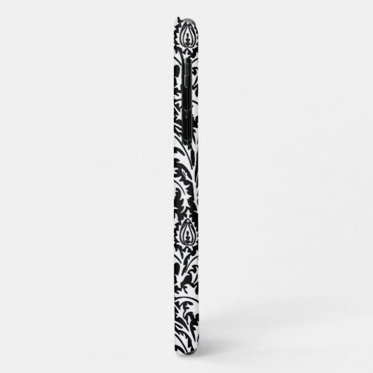William Morris Thistle Damask, Black and White Case-Mate iPhone Case (Achterkant/links)