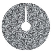 William Morris Thistle Damask, Black and White Kerstboom Rok (Voorkant)