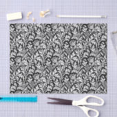 William Morris Thistle Damask, Black and White Tissuepapier (Craft)