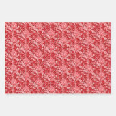 William Morris Thistle Damask, Blue, Green & Red Inpakpapier Vel (Voorkant 2)