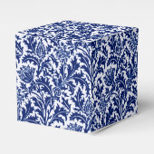 William Morris Thistle Damask, Cobalt Blue en Whit Bedankdoosjes (Voorkant Zijde)