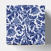 William Morris Thistle Damask, Cobalt Blue en Whit Bedankdoosjes (Bovenkant)