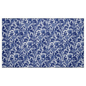 William Morris Thistle Damask, Cobalt Blue en Whit Stof (Fat Quarter)