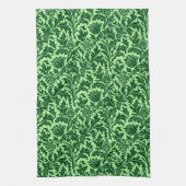 William Morris Thistle Damask, Emerald Green Theedoek (Verticaal)