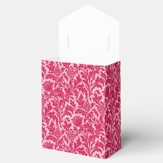 William Morris Thistle Damask, Fuchsia Pink Bedankdoosjes (Geopend)