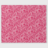 William Morris Thistle Damask, Fuchsia Pink Cadeaupapier (Vlak)