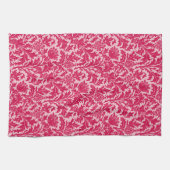 William Morris Thistle Damask, Fuchsia Pink Theedoek (Horizontaal)