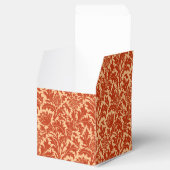 William Morris Thistle Damask, Mandarin Oranje Bedankdoosjes (Geopend)