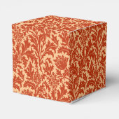 William Morris Thistle Damask, Mandarin Oranje Bedankdoosjes (Achterkant)