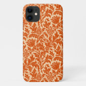 William Morris Thistle Damask, Mandarin Oranje Case-Mate iPhone Case (Achterkant)