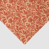 William Morris Thistle Damask, Mandarin Oranje Tissuepapier (Detail)