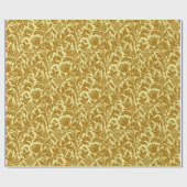 William Morris Thistle Damask, Mustard Gold Cadeaupapier (Vlak)