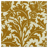 William Morris Thistle Damask, Mustard Gold Stof (Close Up)