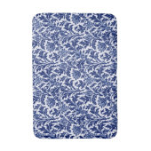 William Morris Thistle Damask, Navy Blue en White Badmat (Voorkant Verticaal)