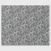 William Morris Thistle Damask, Silver Grey/Grey Cadeaupapier (Vlak)