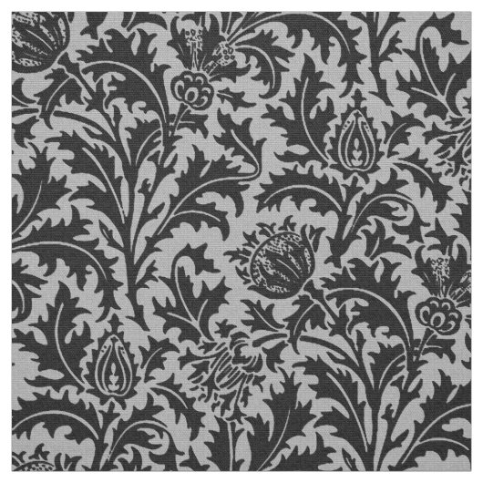 William Morris Thistle Damask, Silver Grey/Grey Stof (Swatch)