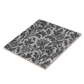William Morris Thistle Damask, Silver Grey/Grey Tegeltje (Zijkant)