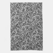 William Morris Thistle Damask, Silver Grey/Grey Theedoek (Verticaal)