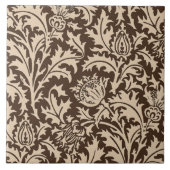 William Morris Thistle Damask, Taupe Tan & Beige Tegeltje (Voorkant)