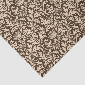 William Morris Thistle Damask, Taupe Tan & Beige Tissuepapier (Detail)