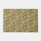 William Morris Thistle Damask, Taupe Tan en Beige Deurmat (Voorkant)