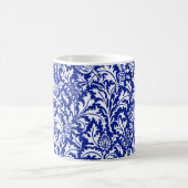 William Morris Thistle Damask White op Cobalt Blue Koffiemok (Center)