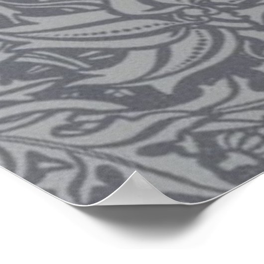 William Morris Thistle Floral Behang Bloem Kunst Poster (Hoek)