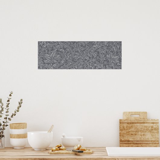 William Morris Thistle Floral Behang Bloem Kunst Poster (Keuken)