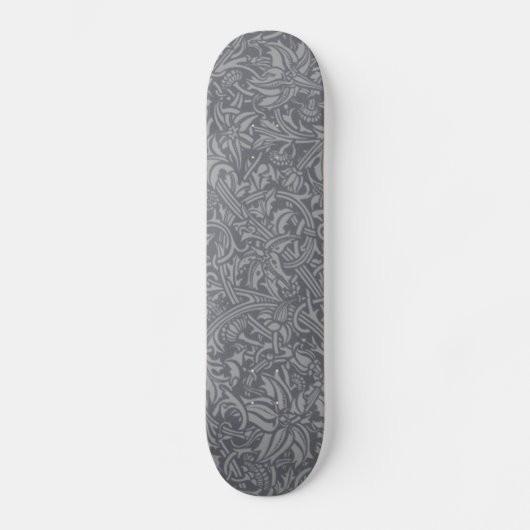 William Morris Thistle Floral Behang Bloem Kunst Skateboard (Voorkant)
