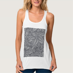 William Morris Thistle Floral Behang Bloem Kunst Tanktop