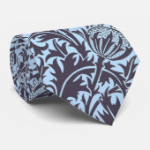 William Morris Thistle Paars en Blue Stropdas (Opgerold)