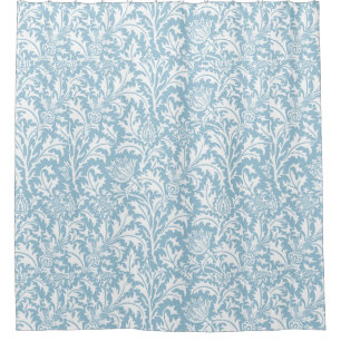 William Morris Thistle Pattern Custom Color Douchegordijn