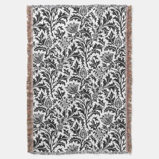 William Morris Thistle Pattern Elegant Deken (Voorkant Verticaal)
