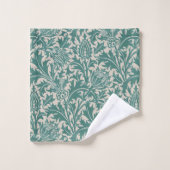 William Morris Thistle Sage Green Pattern Bad Handdoek (Wasdoekje)