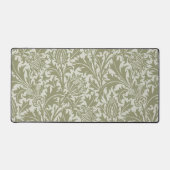 William Morris Thistle Sage Green Pattern Bureaumat (Voorkant)