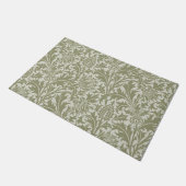 William Morris Thistle Sage Green Pattern Deurmat (Schuin)