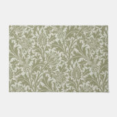 William Morris Thistle Sage Green Pattern Deurmat (Voorkant)