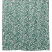 William Morris Thistle Sage Green Pattern Douchegordijn (Voorkant)