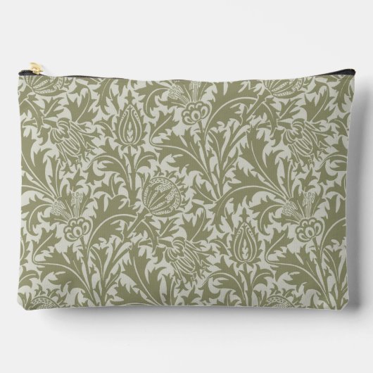 William Morris Thistle Sage Green Pattern Etui (Voorkant)