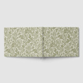 William Morris Thistle Sage Green Pattern Gastenboek (Volledig)