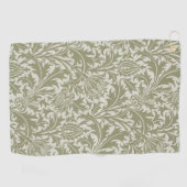 William Morris Thistle Sage Green Pattern Golfhanddoek (Horizontaal)